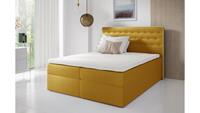 Stylefy Aladin Boxspringbett Velours 120x200 cm Gelb