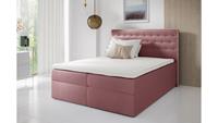 Stylefy Aladin Boxspringbett Velours 180x200 cm Lila