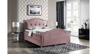 Stylefy Marlon Lux Boxspringbett Velours 120x200 cm Lila