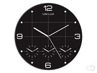 Unilux Wanduhr/Quarzuhr , ON TIME, , Durchm.: 305 mm, schwarz