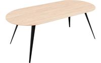 Goossens Excellent Eettafel Floyd, Semi rond 180 x 100 cm