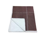 MODERNE HAUSFRAU Patchwork-Decke, 150x200 cm, braun