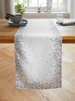 HOME Living Tischläufer SPAR-SET 2x Diamantenschimmer Tischläufer weiß