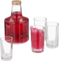 RELAXDAYS Wasserkaraffe Set mit Gläsern transparent