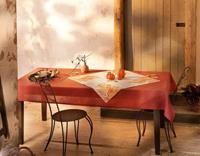 HOME Living Tischdecke SPAR-SET 2x Herbstblätter Tischdecken beige