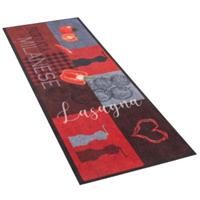 Pergamon Küchenläufer Teppich Trendy Milanese Teppichläufer rot Gr. 45 x 145