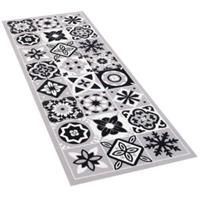 Pergamon Küchenläufer Teppich Trendy Fliesen Teppichläufer grau/weiß Gr. 60 x 150