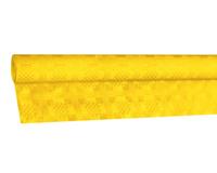 1-PACK Damasttischdecke Tischtuch aus Papier, gerollt 1,00m x 50m, gelb