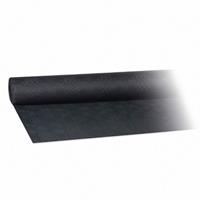 1-PACK Damasttischdecke Tischtuch aus Papier, gerollt 1,20m x 8m, schwarz