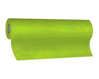 1-PACK Tischläufer Airlaid 24m x 40cm - alle 120cm perforiert, stoffähnlich, gelbgrün