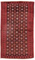 morgenland Hoogpolige loper Belutsch geheel gedessineerd rosso 188 x 107 cm Handgeknoopt