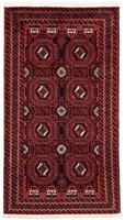 morgenland Hoogpolige loper Belutsch geheel gedessineerd rosso scuro 193 x 102 cm Handgeknoopt