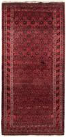 Morgenland Hochflor-Läufer Belutsch Durchgemustert Rosso scuro 248 x 117 cm, rechteckig, 0,8 mm Höhe, Handgeknüpft