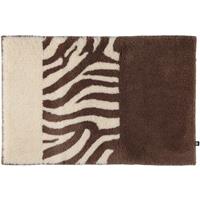 RHOMTUFT Badteppich Zebra taupe/natur-jasmin - 1400, braun, 50x65 cm