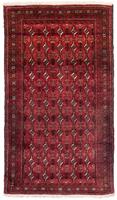 Morgenland Hochflor-Läufer Belutsch Durchgemustert Rosso 187 x 105 cm, rechteckig, 0,8 mm Höhe, Handgeknüpft