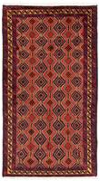 morgenland Hoogpolige loper Belutsch geheel gedessineerd rosso 181 x 98 cm Handgeknoopt