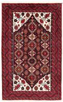 morgenland Hoogpolige loper Belutsch geheel gedessineerd rosso 175 x 100 cm Handgeknoopt