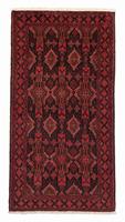 morgenland Hoogpolige loper Belutsch geheel gedessineerd rosso scuro 201 x 99 cm Handgeknoopt