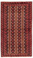 Morgenland Hochflor-Läufer Belutsch Durchgemustert Rosso 180 x 98 cm, rechteckig, 0,8 mm Höhe, Handgeknüpft