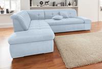 Domo Collection Ecksofa NMoric, Ottomane, wahlweise mit Bettfunktion und Armlehnenverstellung