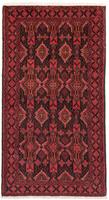 morgenland Hoogpolige loper Belutsch geheel gedessineerd rosso 184 x 100 cm Handgeknoopt