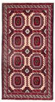 morgenland Hoogpolige loper Belutsch geheel gedessineerd rosso 192 x 103 cm Handgeknoopt