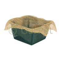 GARPET Wasserpflanzenkorb Pflanztuch Jute 45x45cm