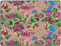 Primaflor-Ideen in Textil Vloerkleed voor de kinderkamer SWEET CITY Straten-speelkleed, straatbreedte ca. 9 cm, kinderkamer