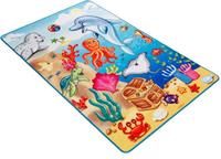 Böing Carpet Vloerkleed voor de kinderkamer Lovely Kids LK-7 Motief dieren in de zee, kinderkamer