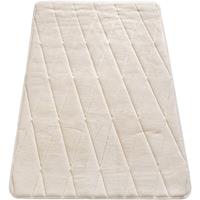 PACO HOME Badezimmerteppich Badematte Badteppich Badvorleger Flauschig Memory Foam 3D 50x80 cm, Creme 4