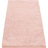 PACO HOME Badezimmerteppich Badematte Badteppich Rutschfest Flauschig Waschbar Einfarbig Pink, 50x80 cm