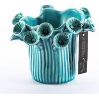 Villa Pottery Blauwe Pot Claire - Pot Claire D17xH17x14 blauw