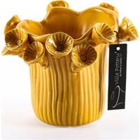 Villa Pottery Gele Pot Claire - Pot Claire D17xH17x14 geel