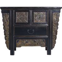 Fine Asianliving Antique Chinese Sidetable Handcarved W106xD40xH84cm