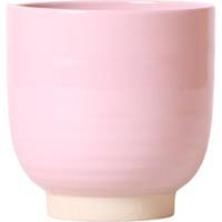 Kolibri Home | Glazed bloempot - Roze keramieken sierpot met glans - potmaat Ø12cm