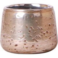 Kolibri Home | Luxury bloempot - Zilveren keramieken sierpot - potmaat Ø6cm