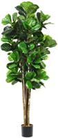 COSTWAY Kunstpflanze 180cm Künstlicher Feigenbaum grün
