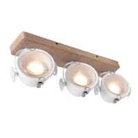 STEINHAUER LED Deckenleuchte 3er Spot  3106W Holz Wandlampe Vintage