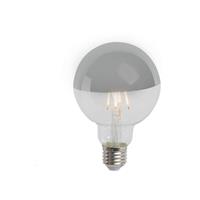 Calex E27 dimbare LED lamp kopspiegel zilver G95 3,5W 250lm 2300K