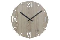 SIBAL Design.Home Wanduhr Uhr Römisch (50cm Durchmesser) braun-kombi