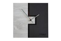 SIBAL Design.Home Wanduhr Uhr Divergent (30cm Durchmesser) weiß-kombi