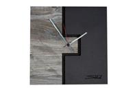 SIBAL Design.Home Wanduhr Uhr Divergent (30cm Durchmesser) schwarz/weiß