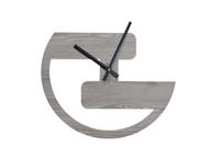 SIBAL Design.Home Wanduhr Uhr Jump (50cm Durchmesser) braun-kombi