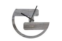 SIBAL Design.Home Wanduhr Uhr Jump (50cm Durchmesser) braun/grau