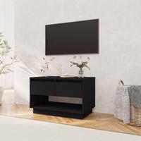 Tv-meubel 70x41x44 cm spaanplaat zwart