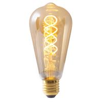 Naeve Leuchten LED-Filamentlampe E27 4W ST64 gold 180lm 1800K 3er