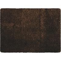MSV Badkamerkleedje/badmat tapijt - voor de vloer - bruin - 50 x 70 cm angharig - Badmatjes