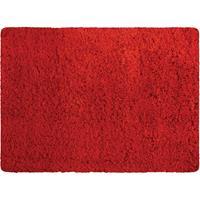 MSV Badkamerkleedje/badmat tapijt - voor de vloer - rood - 50 x 70 cm angharig - Badmatjes