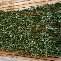 costway Kunstplant Muurhaag Klimop Bladeren Privacy Hedge Plant Outdoor & Indoor Tuinhek 150 x 300cm