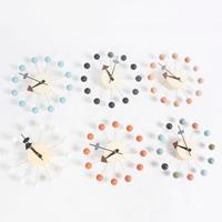 huismerk Stijlvolle achtergrond Minimalis circulaire ballen Candy muur klok creatieve decoratie klok reuzenrad Clock(Orange)